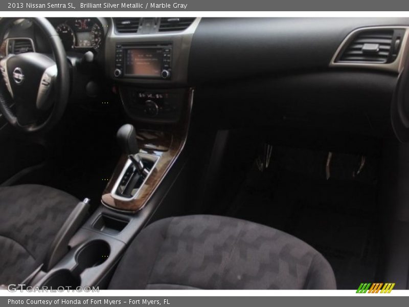 Brilliant Silver Metallic / Marble Gray 2013 Nissan Sentra SL