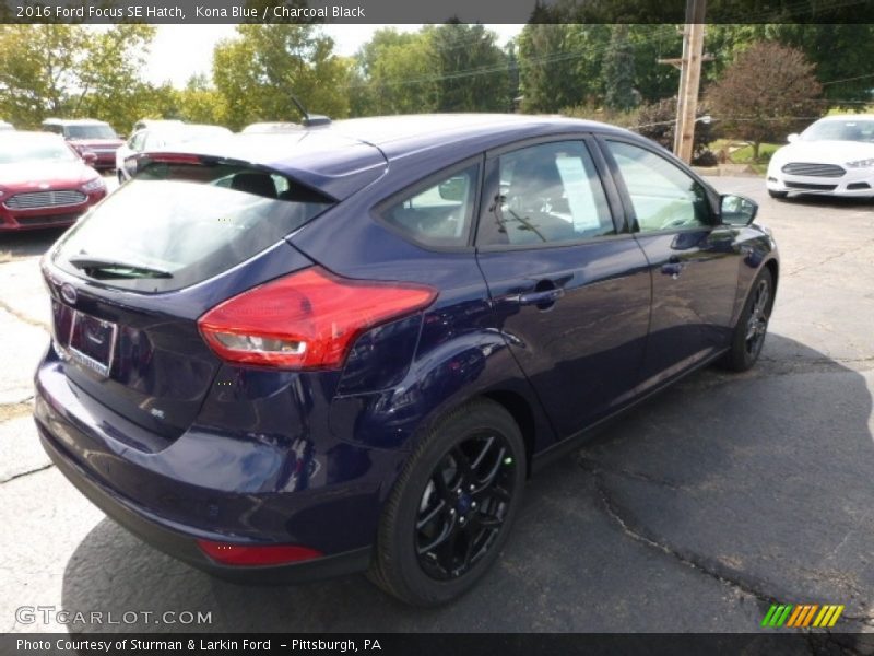 Kona Blue / Charcoal Black 2016 Ford Focus SE Hatch