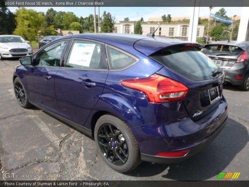 Kona Blue / Charcoal Black 2016 Ford Focus SE Hatch