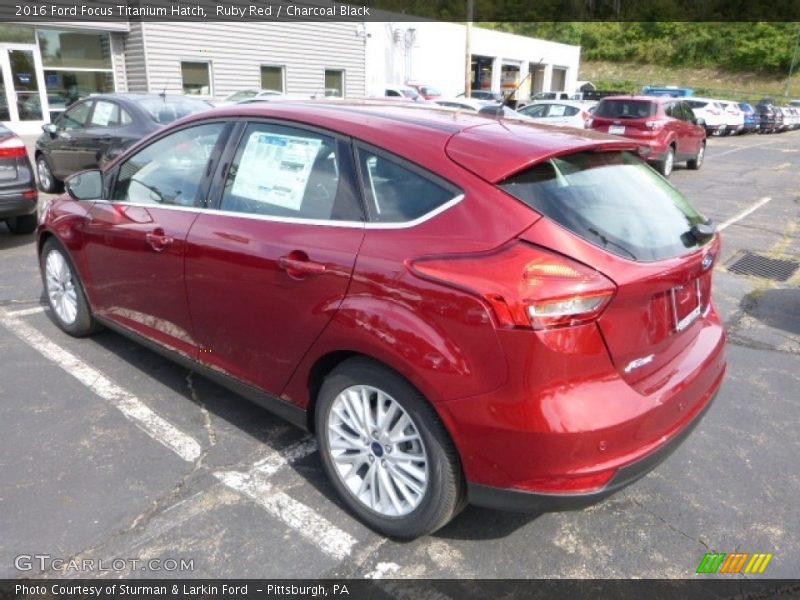 Ruby Red / Charcoal Black 2016 Ford Focus Titanium Hatch