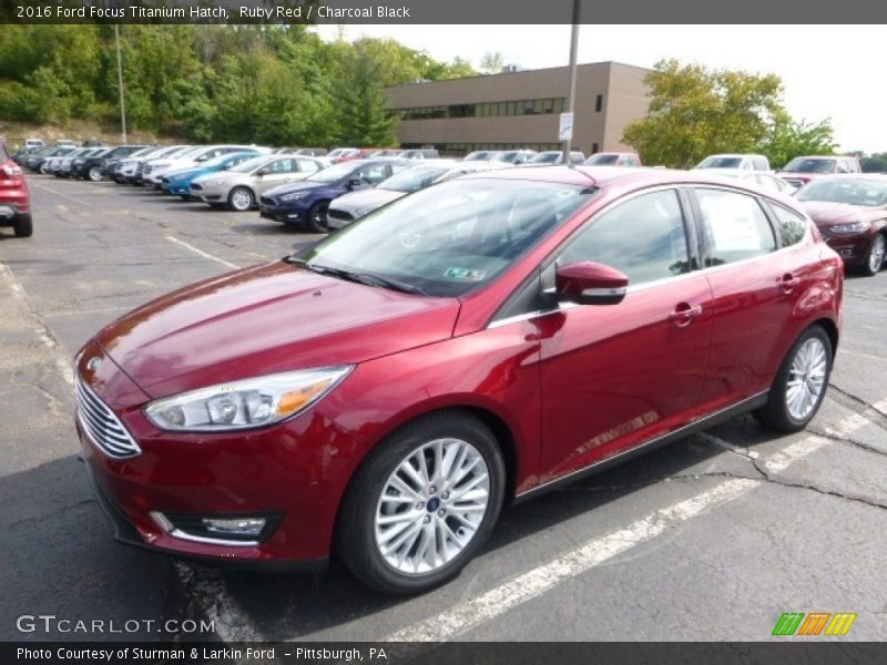 Ruby Red / Charcoal Black 2016 Ford Focus Titanium Hatch