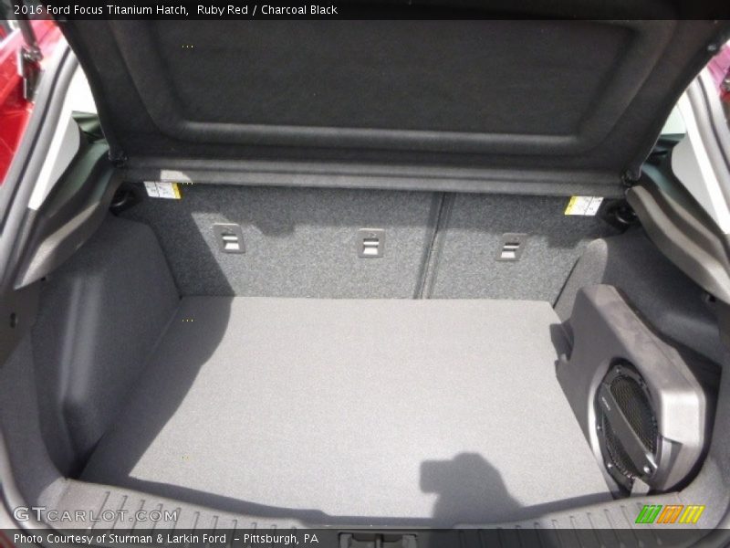 Ruby Red / Charcoal Black 2016 Ford Focus Titanium Hatch