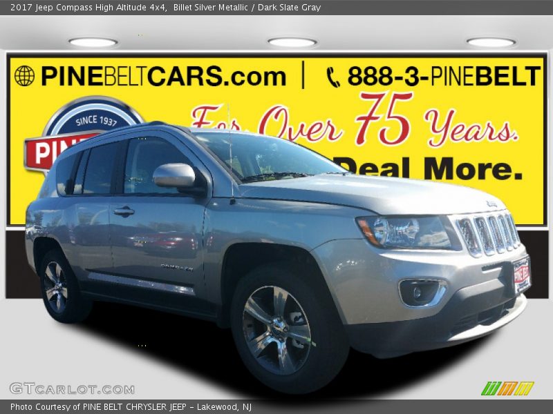 Billet Silver Metallic / Dark Slate Gray 2017 Jeep Compass High Altitude 4x4