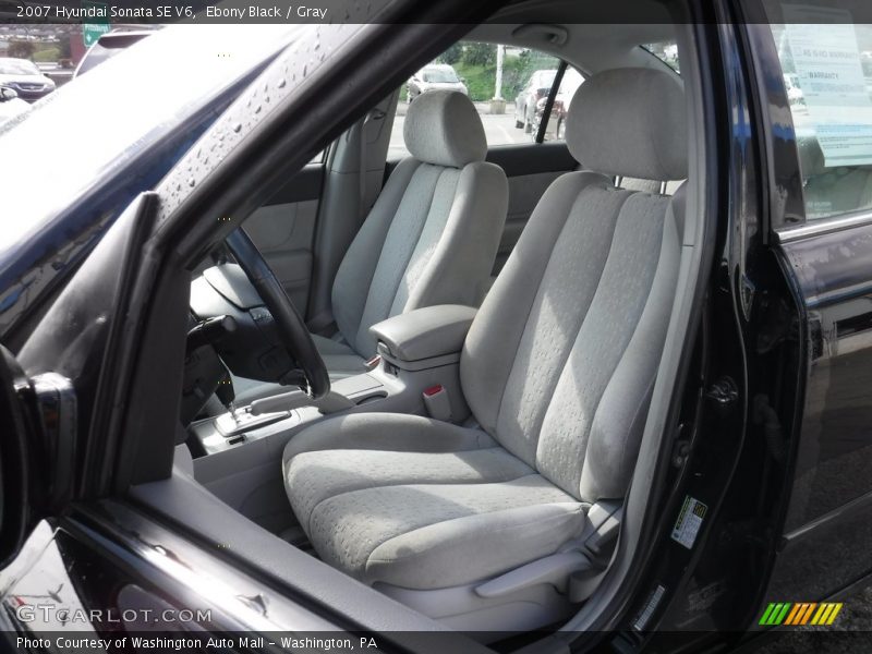 Ebony Black / Gray 2007 Hyundai Sonata SE V6