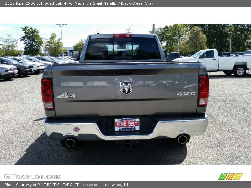 Maximum Steel Metallic / Black/Diesel Gray 2013 Ram 1500 SLT Quad Cab 4x4