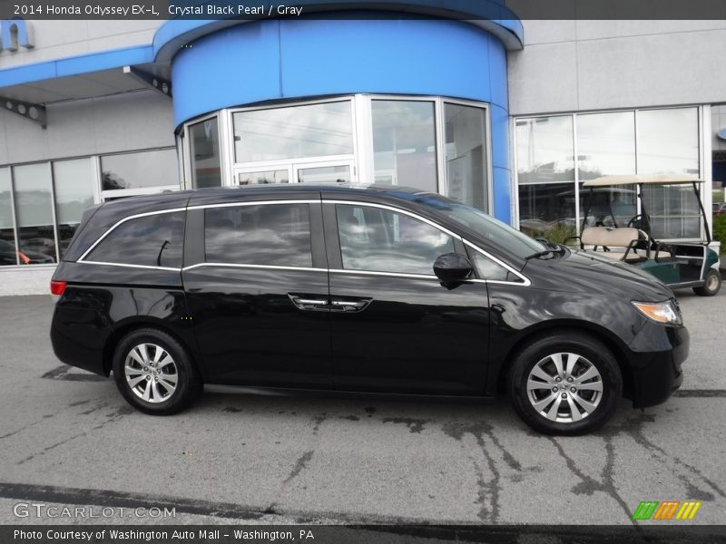 Crystal Black Pearl / Gray 2014 Honda Odyssey EX-L