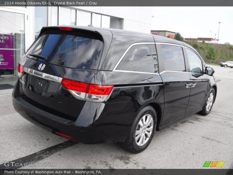 Crystal Black Pearl / Gray 2014 Honda Odyssey EX-L