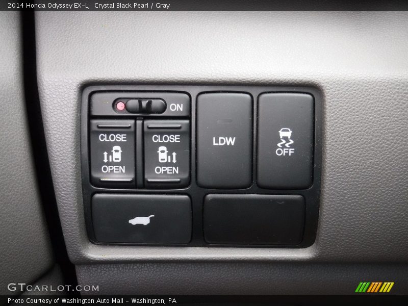 Crystal Black Pearl / Gray 2014 Honda Odyssey EX-L