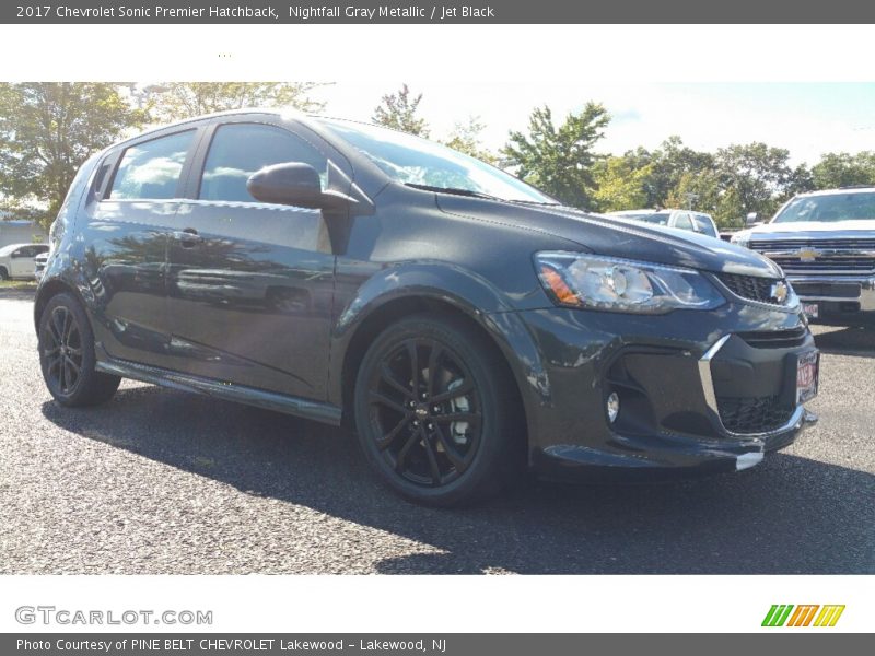 Nightfall Gray Metallic / Jet Black 2017 Chevrolet Sonic Premier Hatchback