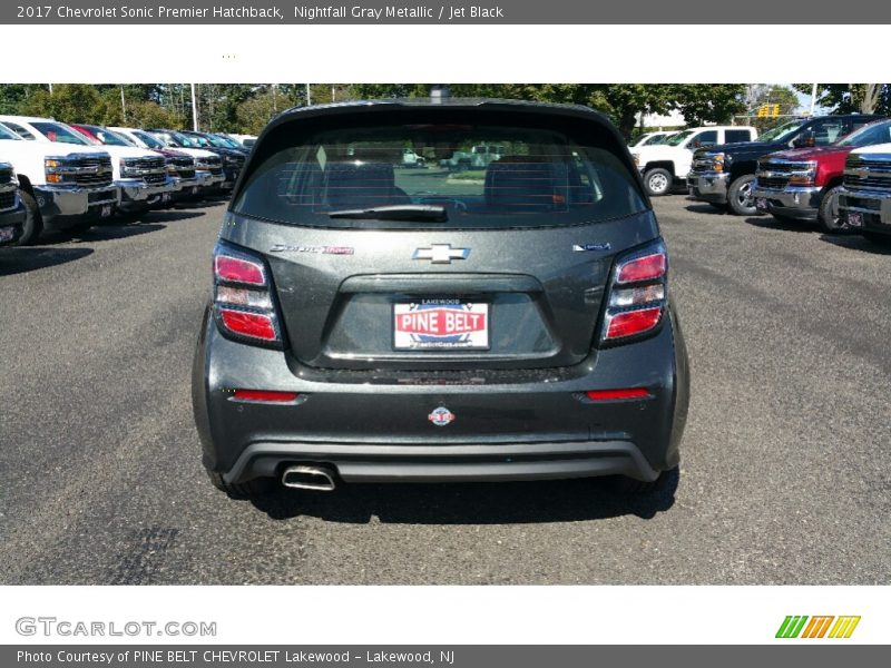 Nightfall Gray Metallic / Jet Black 2017 Chevrolet Sonic Premier Hatchback