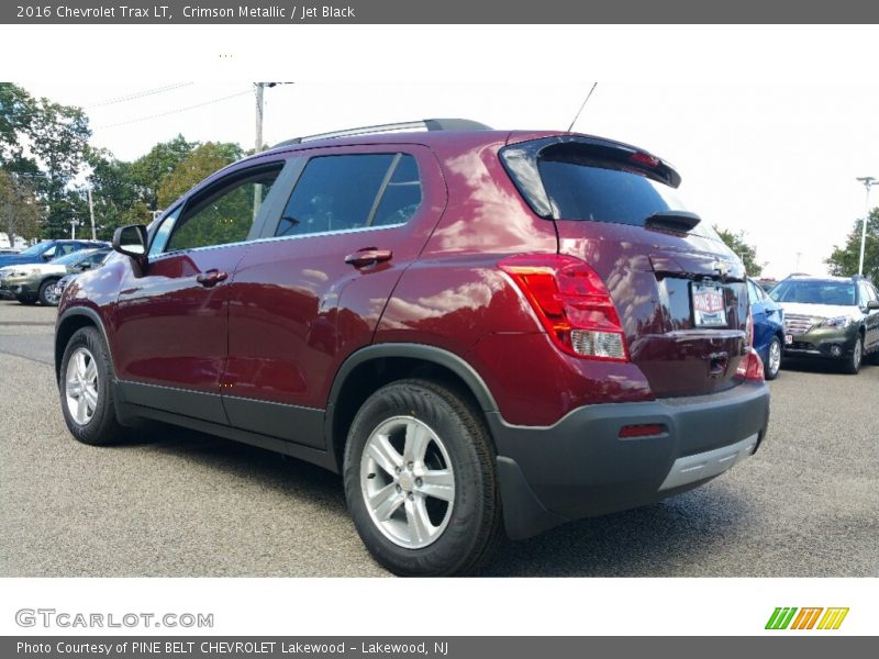 Crimson Metallic / Jet Black 2016 Chevrolet Trax LT