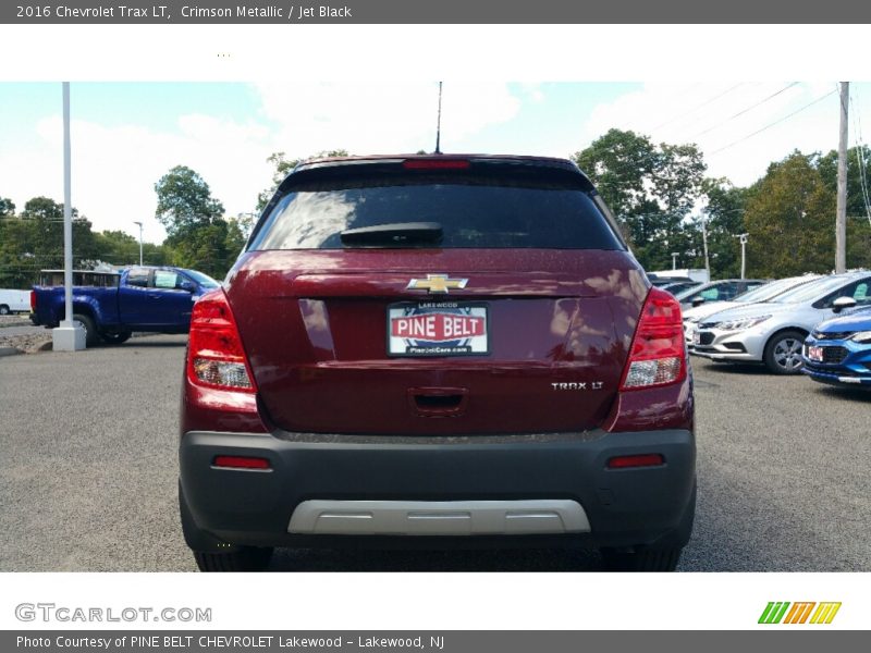 Crimson Metallic / Jet Black 2016 Chevrolet Trax LT