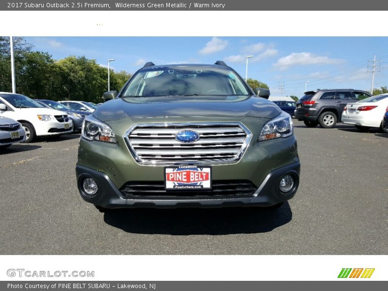 Wilderness Green Metallic / Warm Ivory 2017 Subaru Outback 2.5i Premium