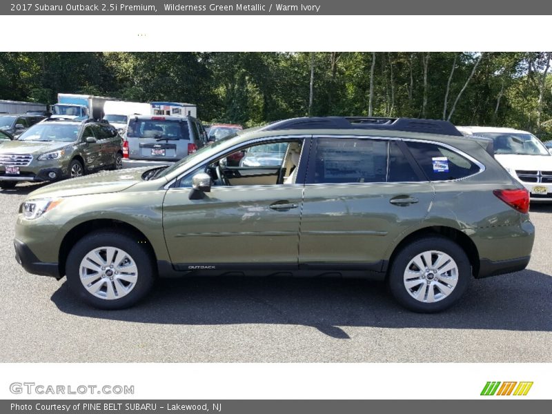 Wilderness Green Metallic / Warm Ivory 2017 Subaru Outback 2.5i Premium