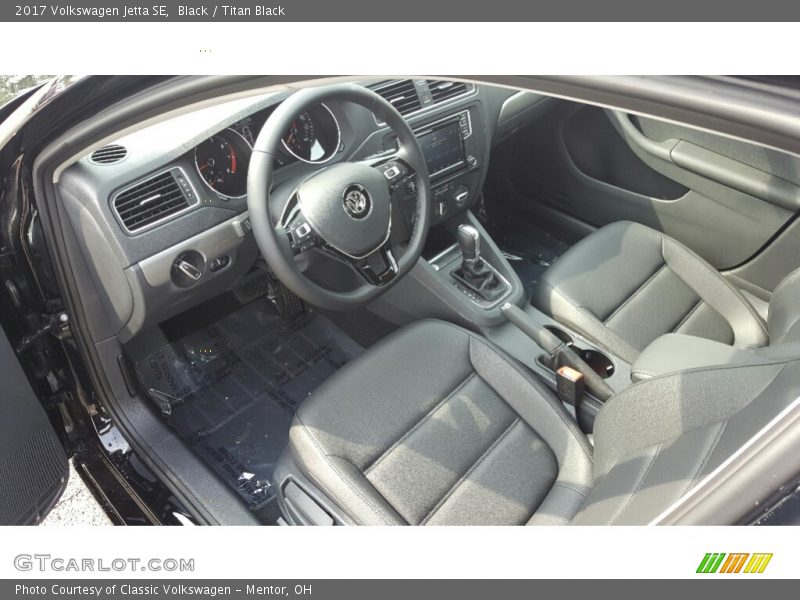  2017 Jetta SE Titan Black Interior