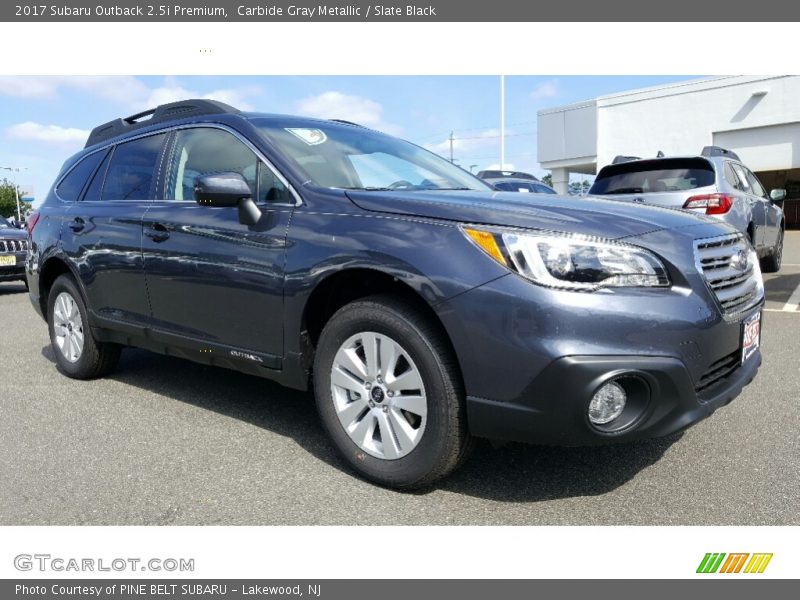 Carbide Gray Metallic / Slate Black 2017 Subaru Outback 2.5i Premium