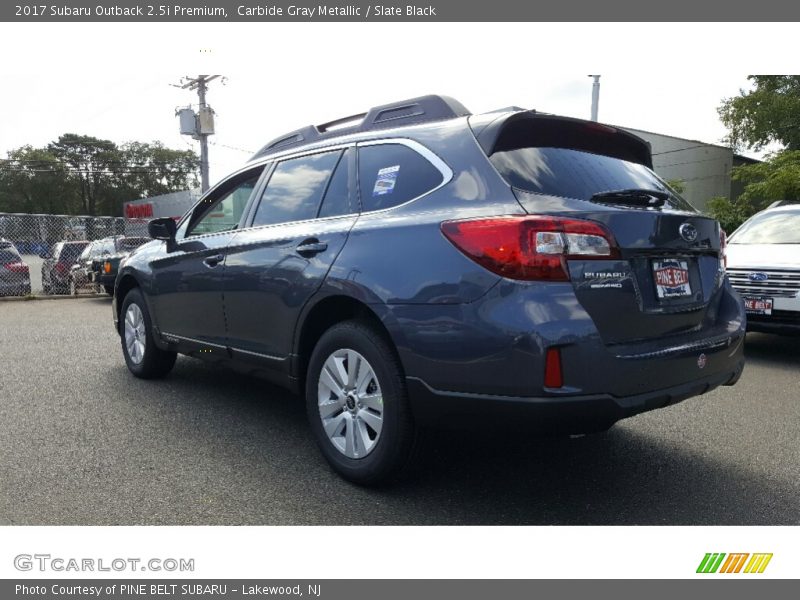 Carbide Gray Metallic / Slate Black 2017 Subaru Outback 2.5i Premium
