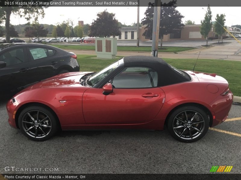 Soul Red Metallic / Black 2016 Mazda MX-5 Miata Grand Touring Roadster