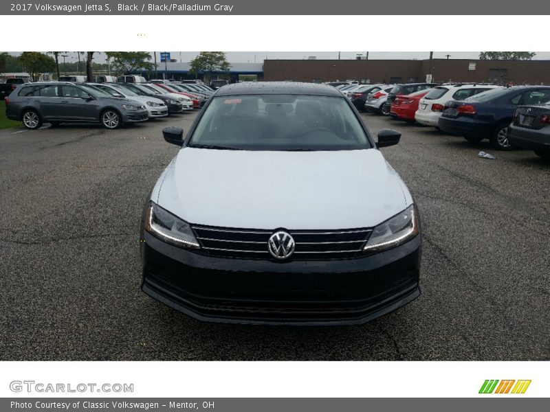 Black / Black/Palladium Gray 2017 Volkswagen Jetta S