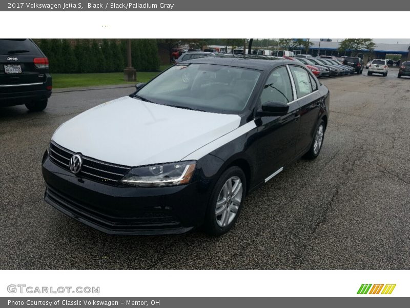 Black / Black/Palladium Gray 2017 Volkswagen Jetta S