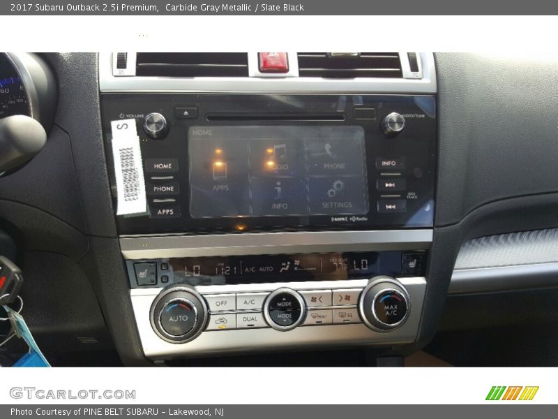 Carbide Gray Metallic / Slate Black 2017 Subaru Outback 2.5i Premium