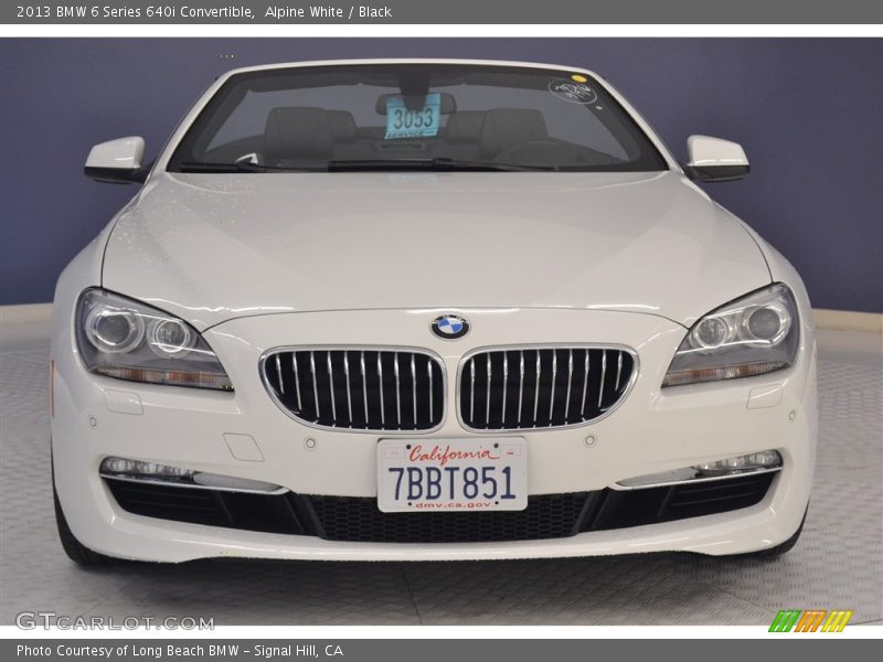 Alpine White / Black 2013 BMW 6 Series 640i Convertible