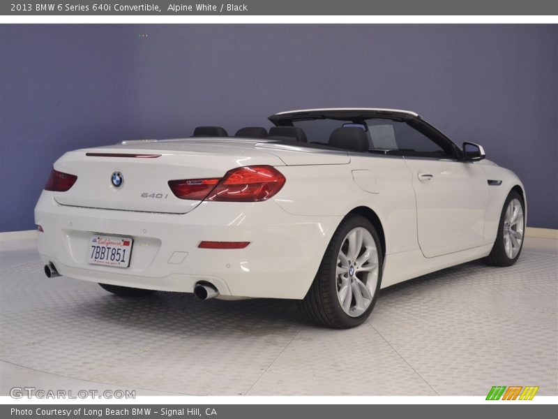 Alpine White / Black 2013 BMW 6 Series 640i Convertible