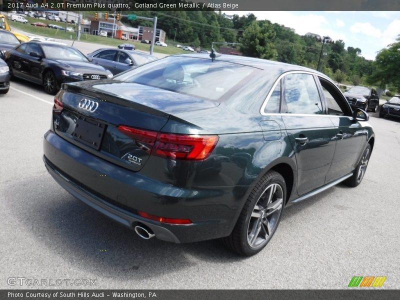 Gotland Green Metallic / Atlas Beige 2017 Audi A4 2.0T Premium Plus quattro