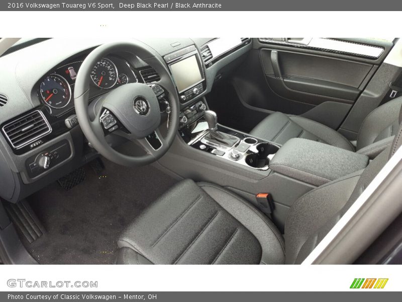  2016 Touareg V6 Sport Black Anthracite Interior