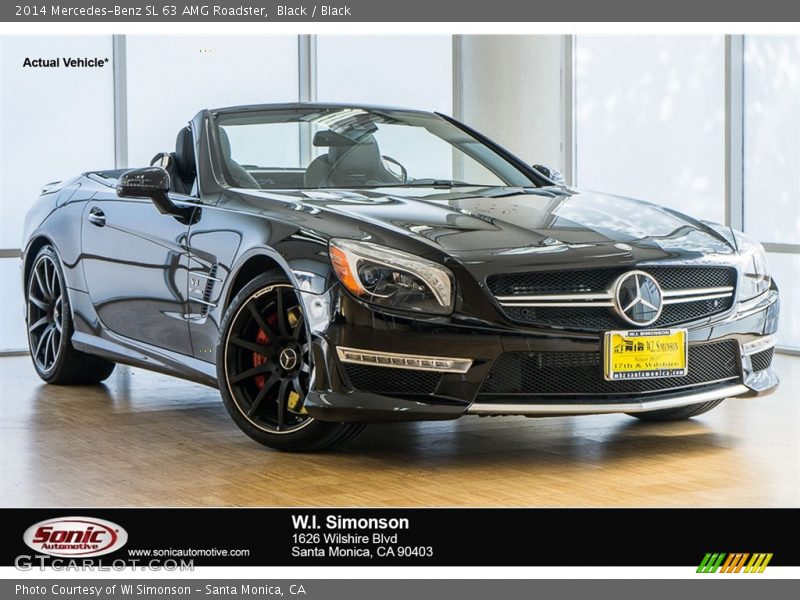 Black / Black 2014 Mercedes-Benz SL 63 AMG Roadster