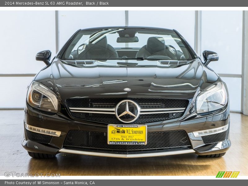 Black / Black 2014 Mercedes-Benz SL 63 AMG Roadster