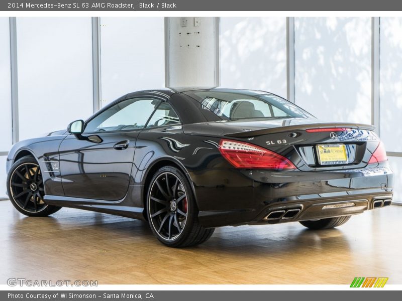 Black / Black 2014 Mercedes-Benz SL 63 AMG Roadster