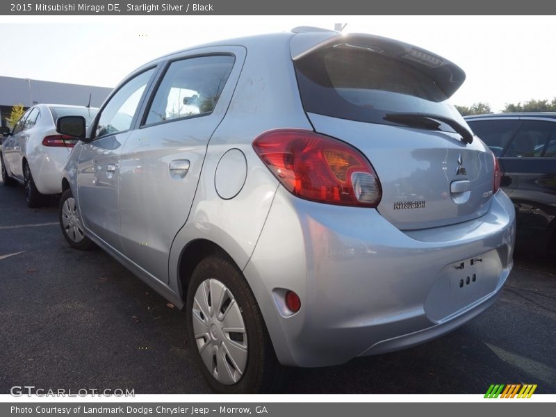 Starlight Silver / Black 2015 Mitsubishi Mirage DE