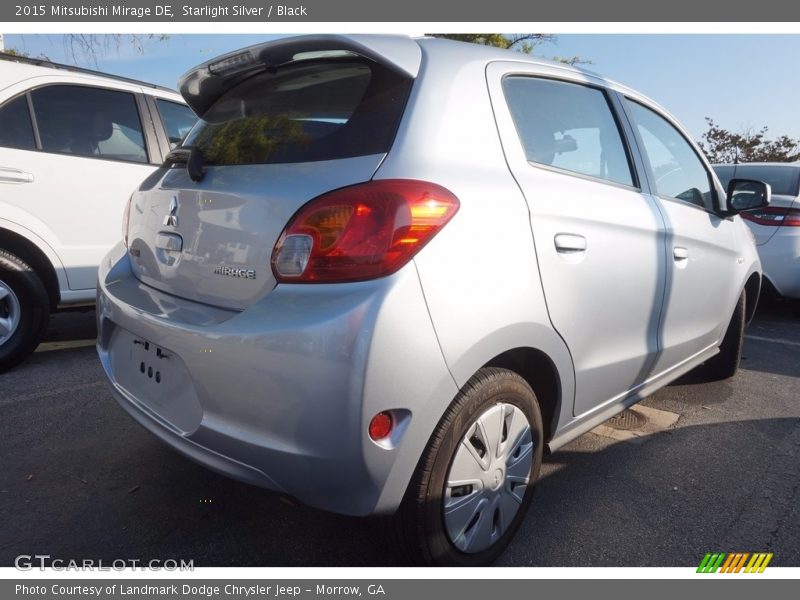 Starlight Silver / Black 2015 Mitsubishi Mirage DE