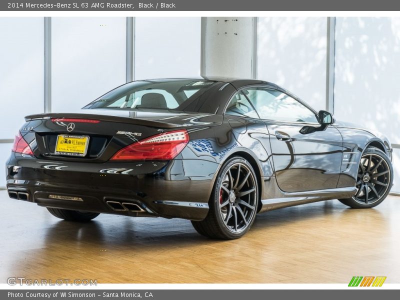 Black / Black 2014 Mercedes-Benz SL 63 AMG Roadster