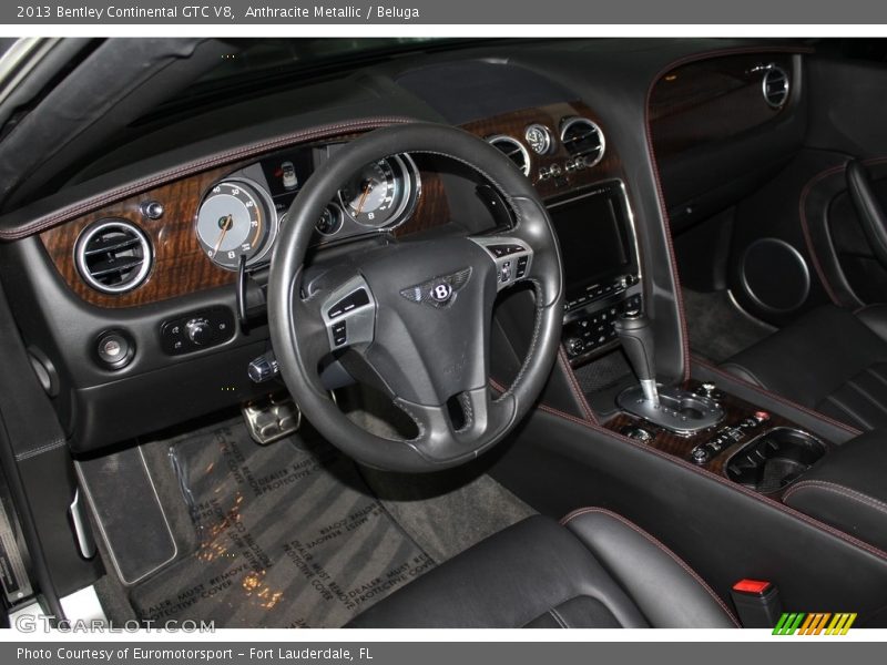 Anthracite Metallic / Beluga 2013 Bentley Continental GTC V8