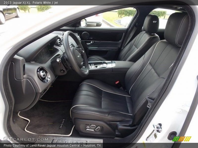 Polaris White / Jet 2013 Jaguar XJ XJ