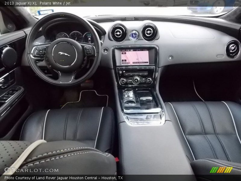 Polaris White / Jet 2013 Jaguar XJ XJ