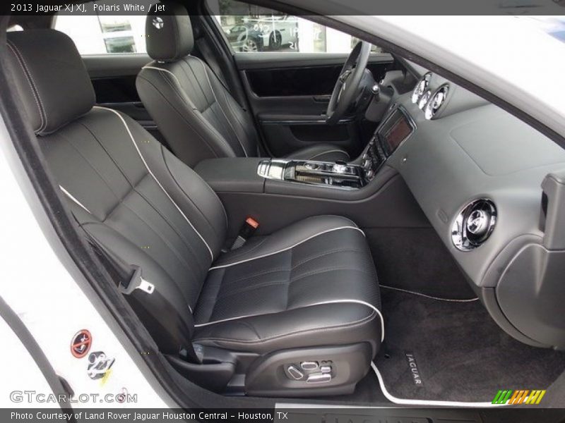 Polaris White / Jet 2013 Jaguar XJ XJ