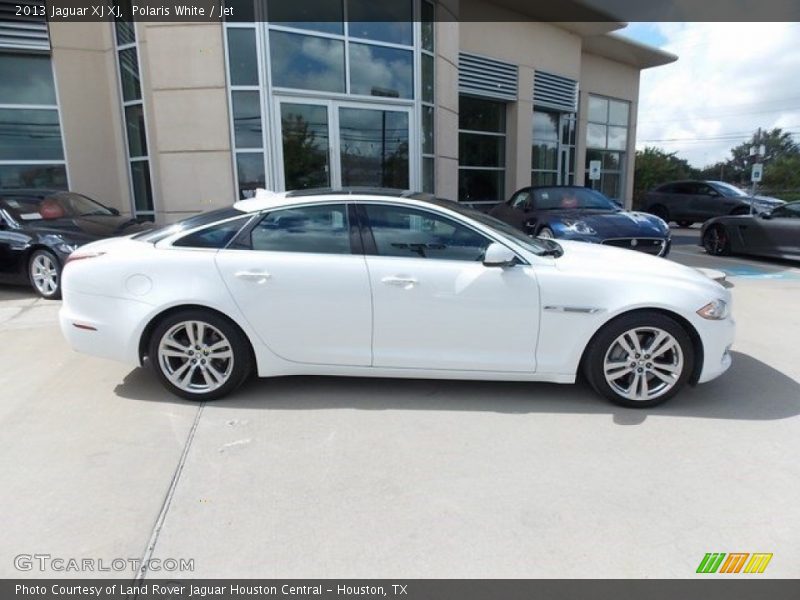Polaris White / Jet 2013 Jaguar XJ XJ