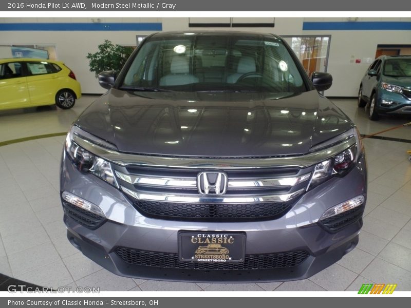 Modern Steel Metallic / Gray 2016 Honda Pilot LX AWD