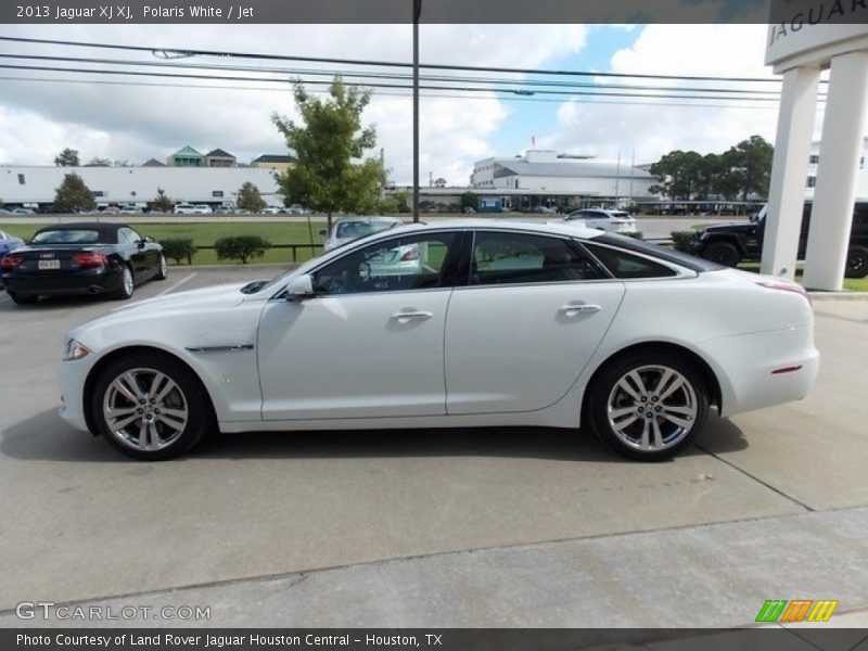 Polaris White / Jet 2013 Jaguar XJ XJ