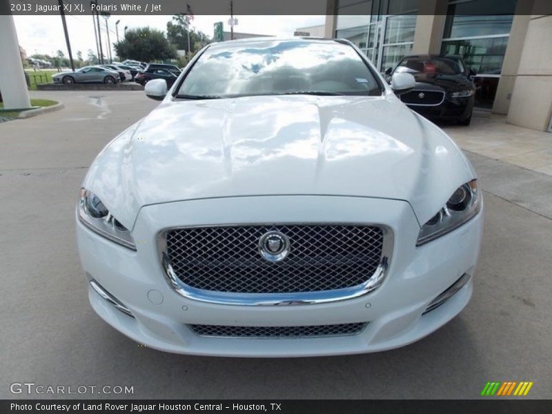 Polaris White / Jet 2013 Jaguar XJ XJ