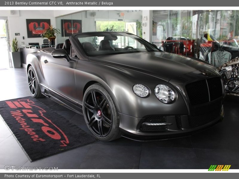 Anthracite Metallic / Beluga 2013 Bentley Continental GTC V8