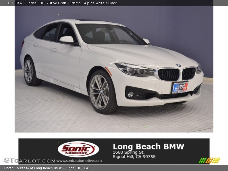 Alpine White / Black 2017 BMW 3 Series 330i xDrive Gran Turismo