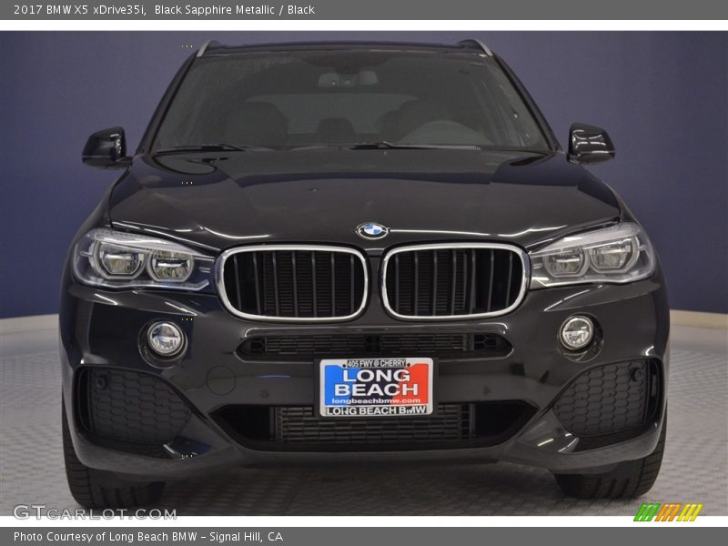 Black Sapphire Metallic / Black 2017 BMW X5 xDrive35i