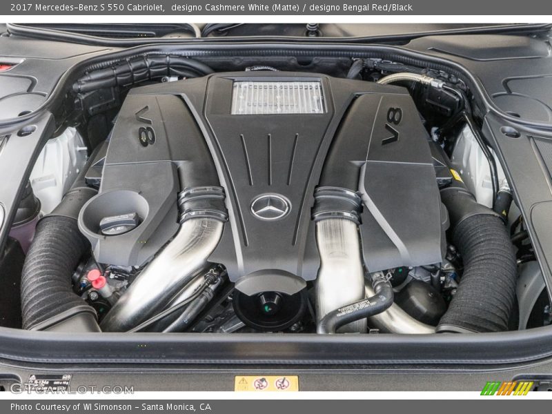  2017 S 550 Cabriolet Engine - 4.7 Liter DI biturbo DOHC 32-Valve VVT V8
