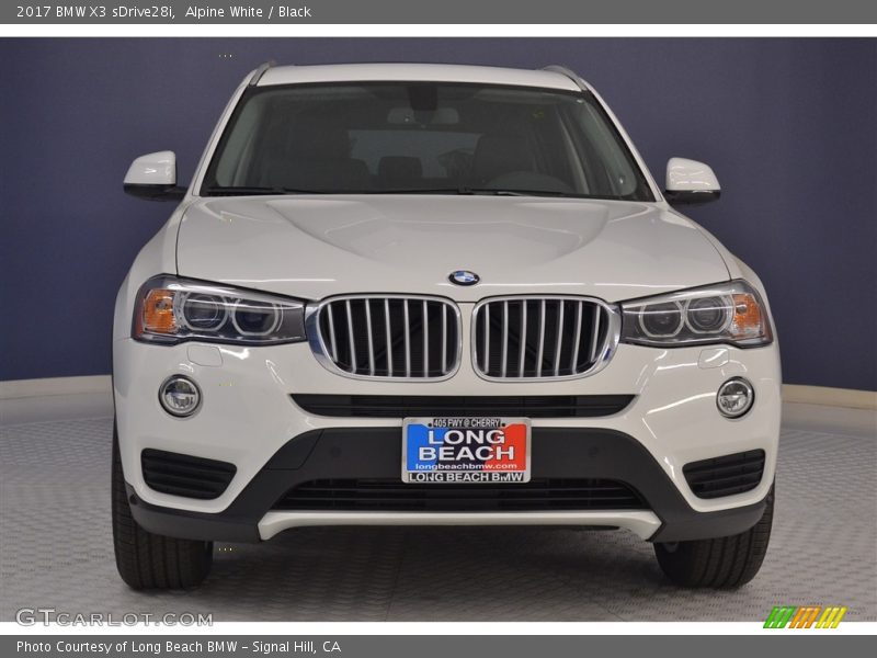 Alpine White / Black 2017 BMW X3 sDrive28i
