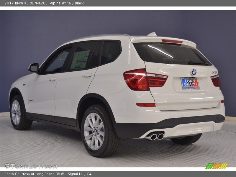 Alpine White / Black 2017 BMW X3 sDrive28i