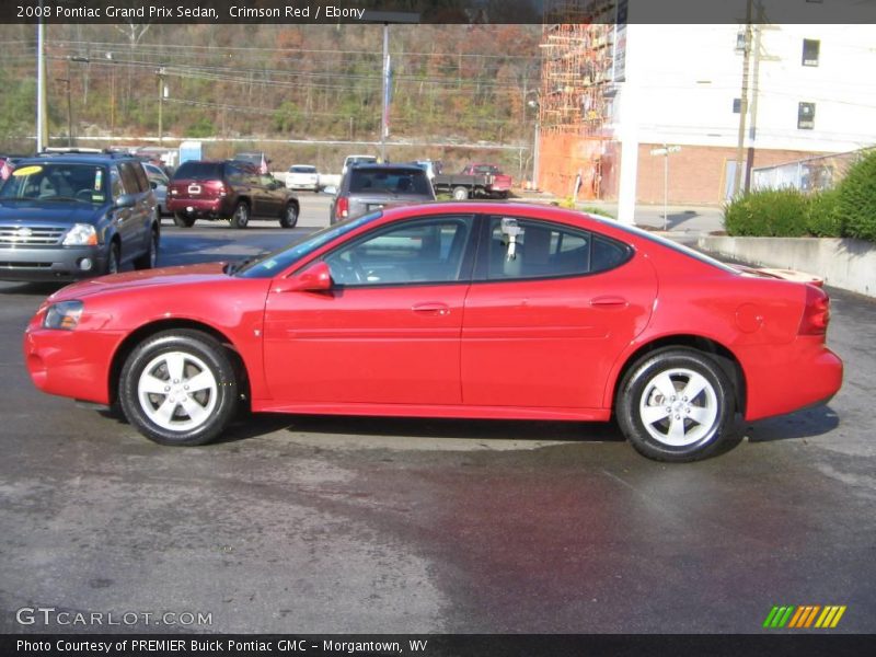 Crimson Red / Ebony 2008 Pontiac Grand Prix Sedan